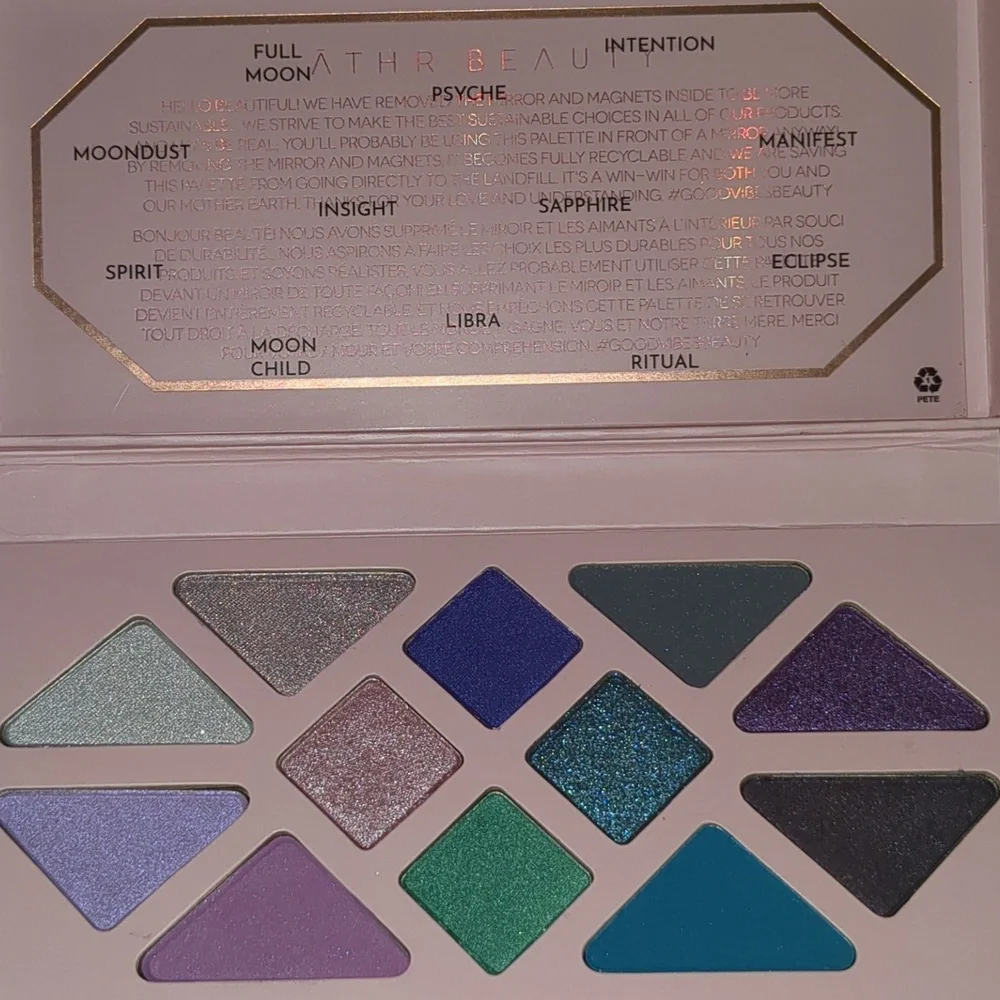 ĀTHR Beauty MOONLIGHT CRYSTAL PALETTE, 8 X 1.5g/0.05oz4 X 1.25g/0.04oz